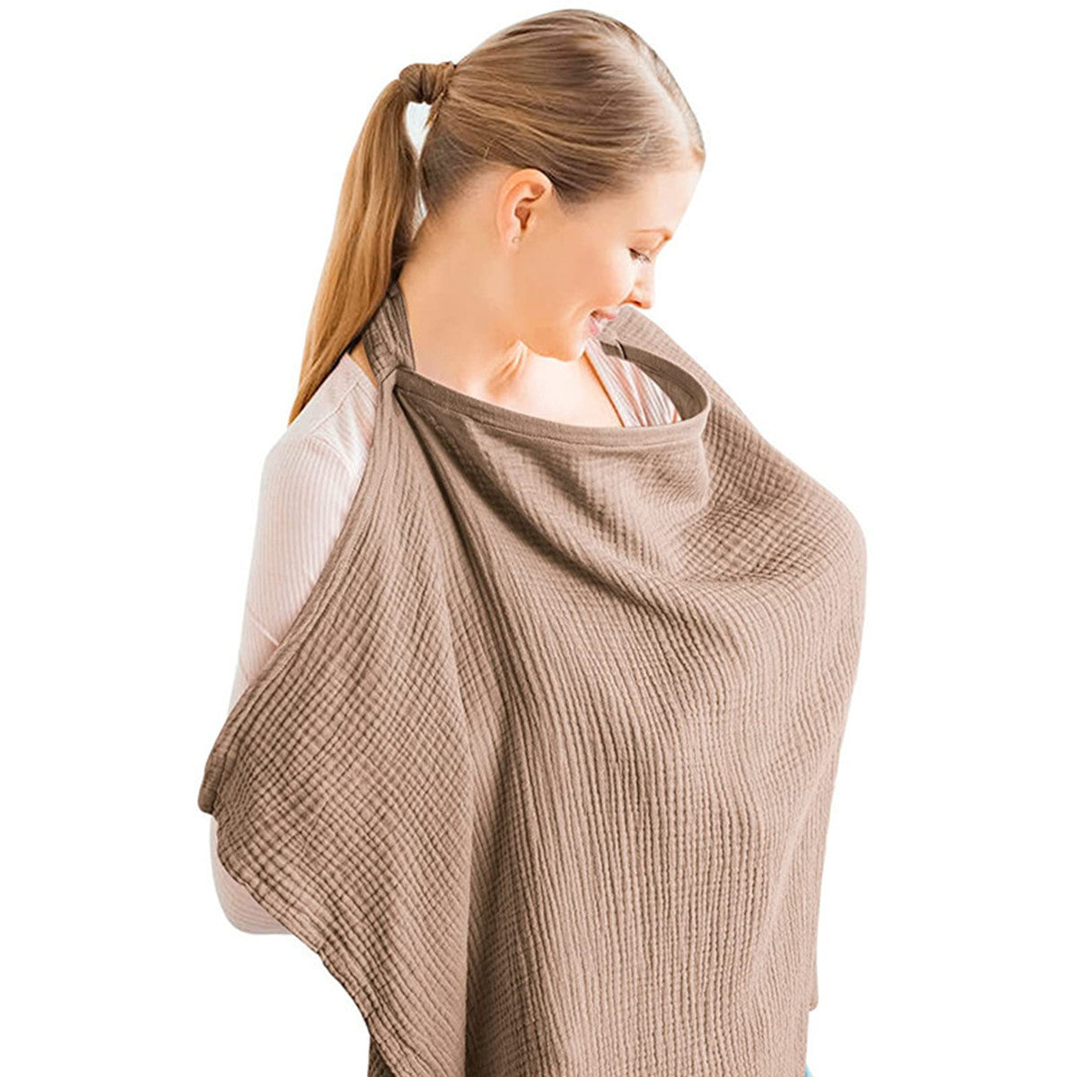Cross-Border Cotton Nursing Cover Shawl (Double Layer)