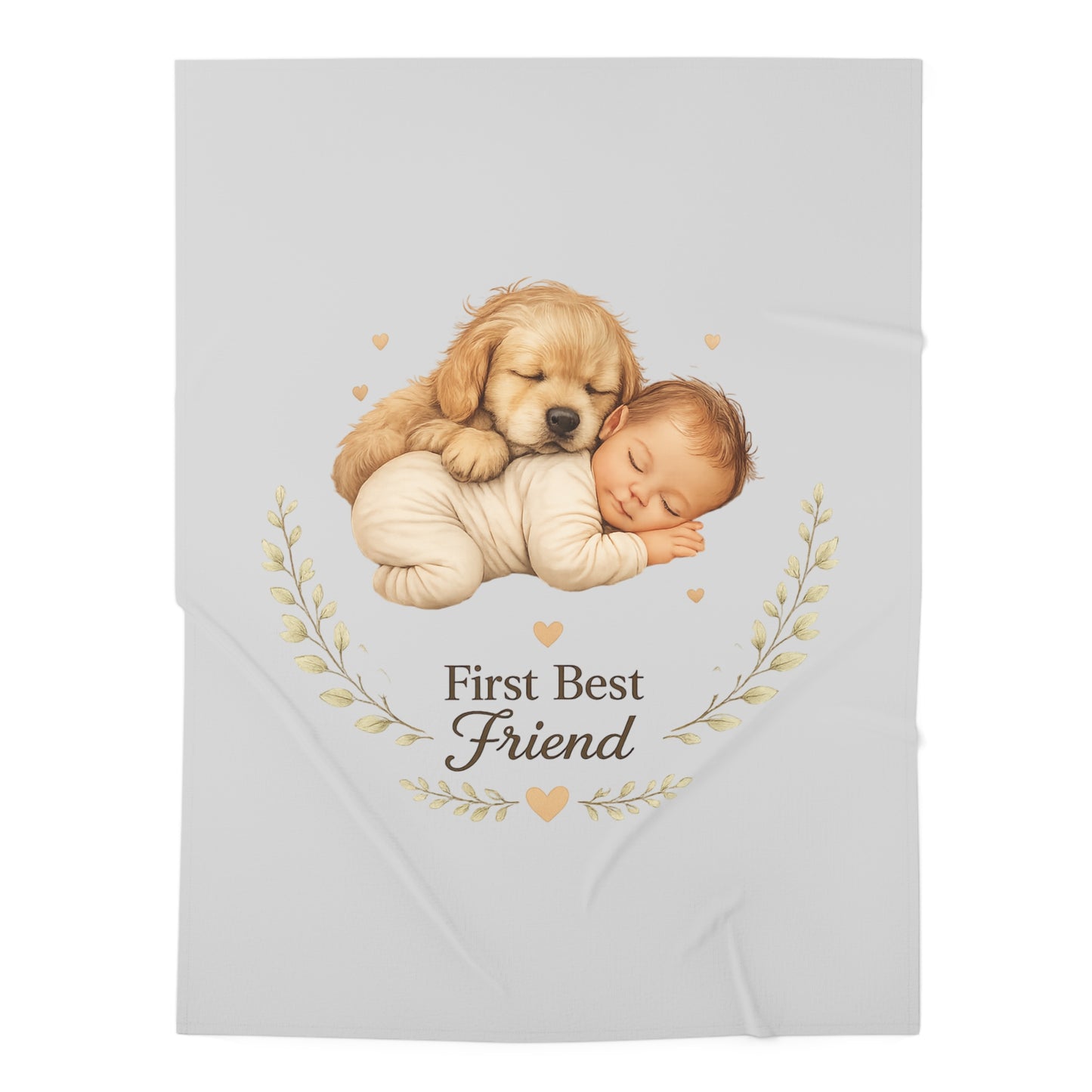 First Best Friend - Golden Retriever | Swaddle Blanket