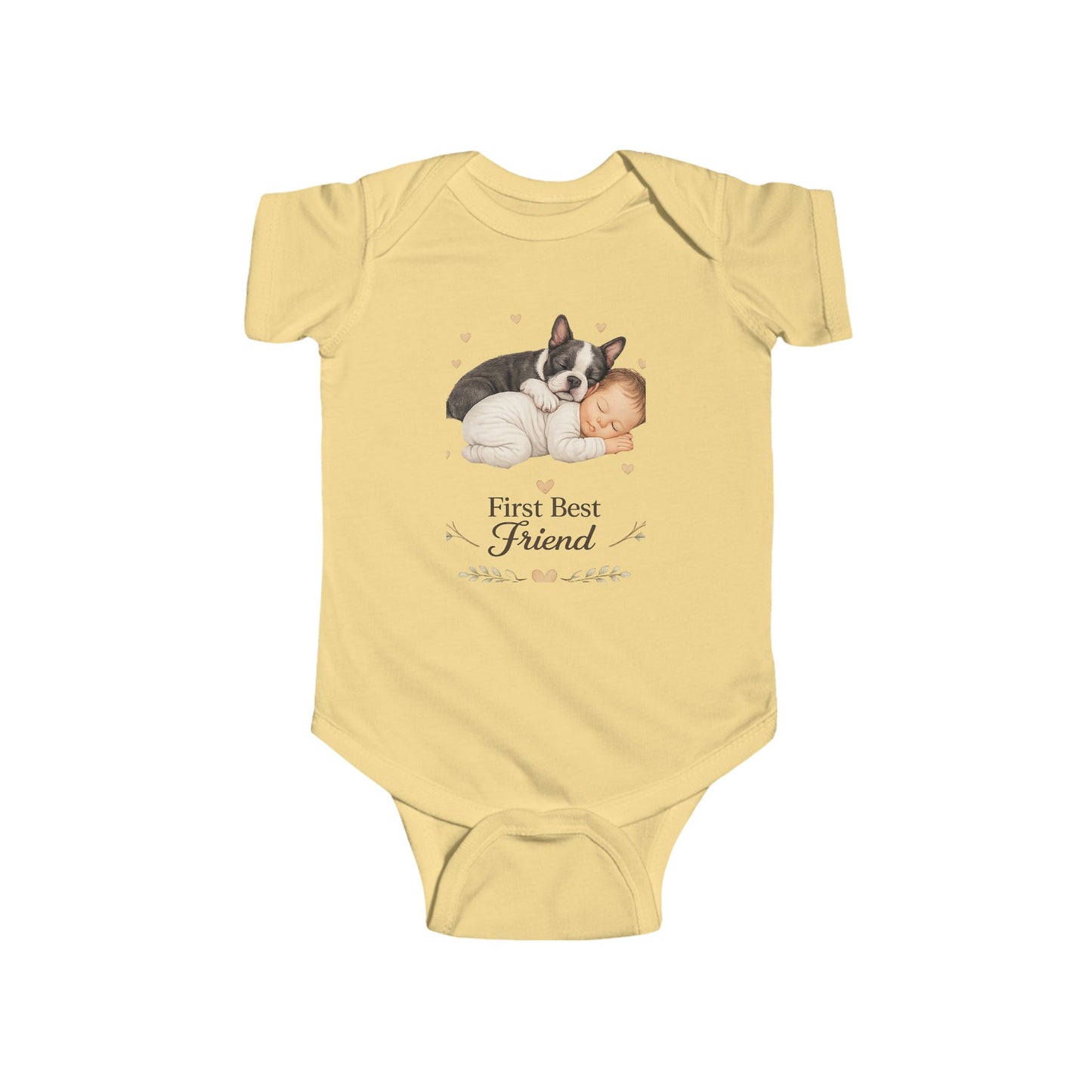 First Best Friend - Boston Terrier | Baby Bodysuit