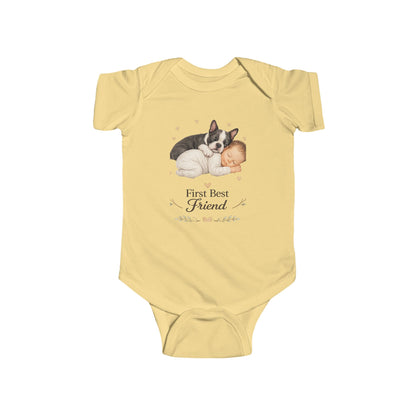 First Best Friend - Boston Terrier | Baby Bodysuit