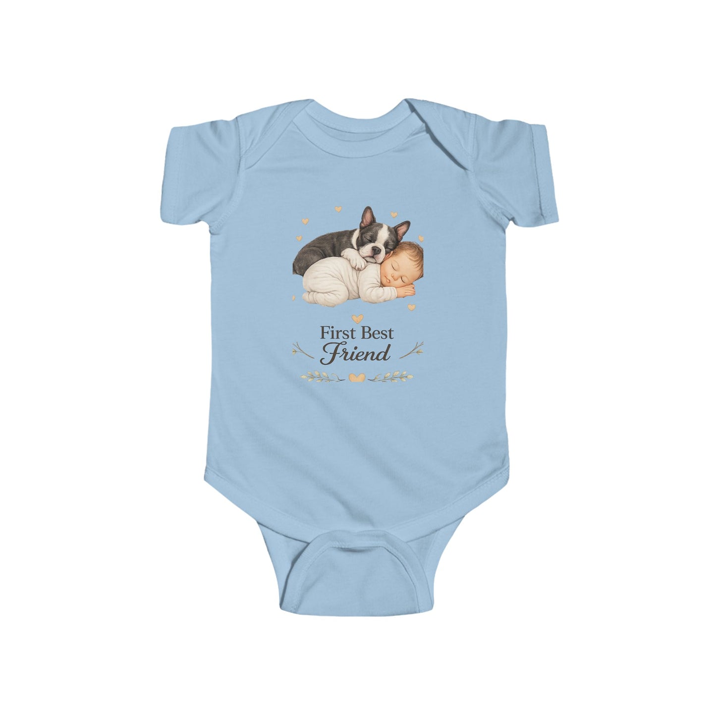 First Best Friend - Boston Terrier | Baby Bodysuit