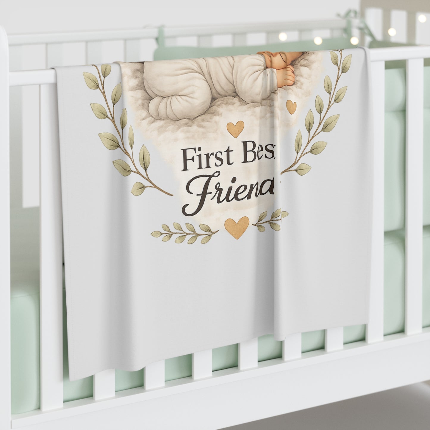 First Best Friend - Yorkie | Baby Swaddle Blanket