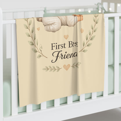 First Best Friend - Pit Bull | Baby Swaddle Blanket