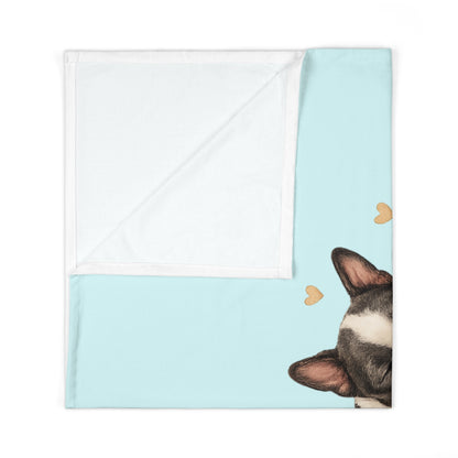 First Best Friend - Boston Terrier | Baby Swaddle Blanket