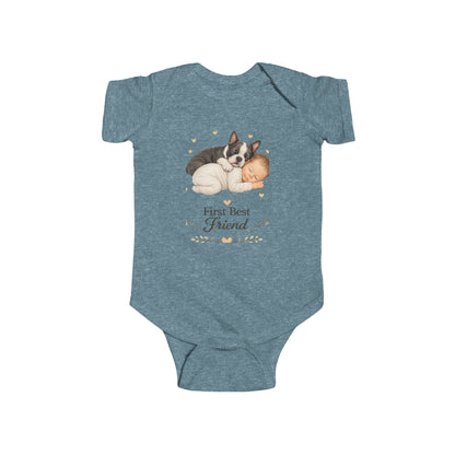 First Best Friend - Boston Terrier | Baby Bodysuit