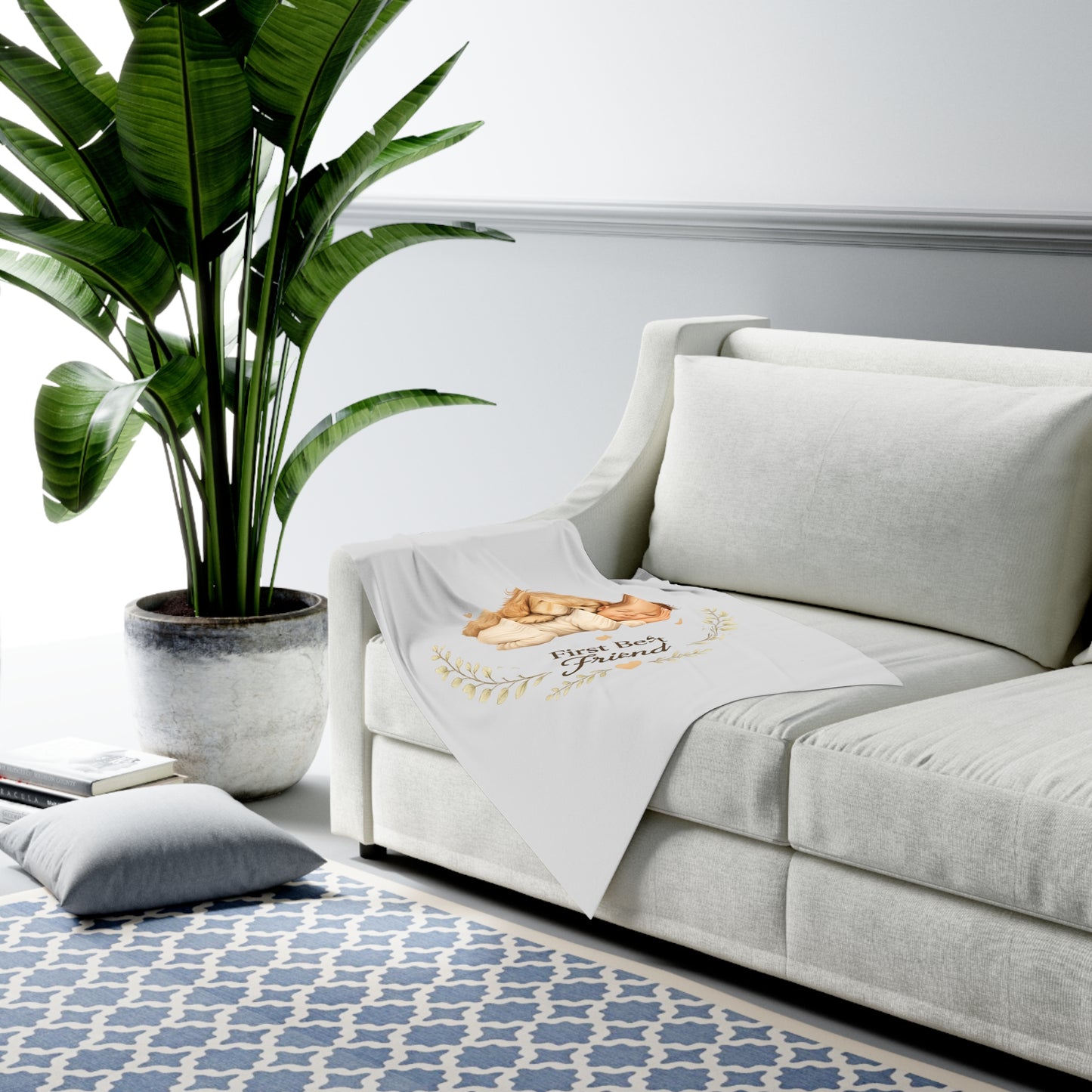 First Best Friend - Golden Retriever | Swaddle Blanket