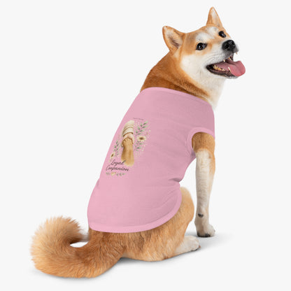 Loyal Companion Pet Tank Top — Paw & Human Hand Floral Design