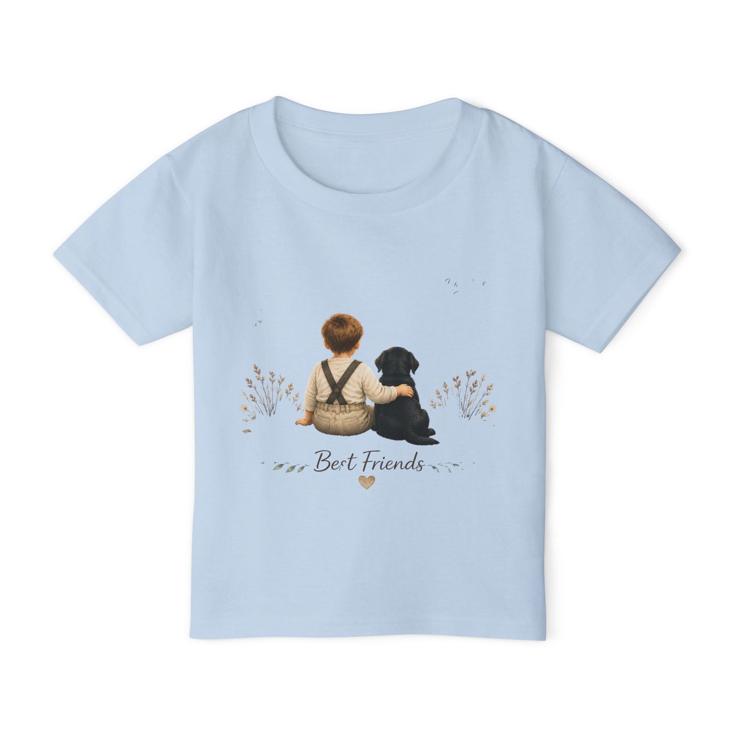 Toddler T-Shirt "Best Friends" — Cute Boy & Puppy Graphic