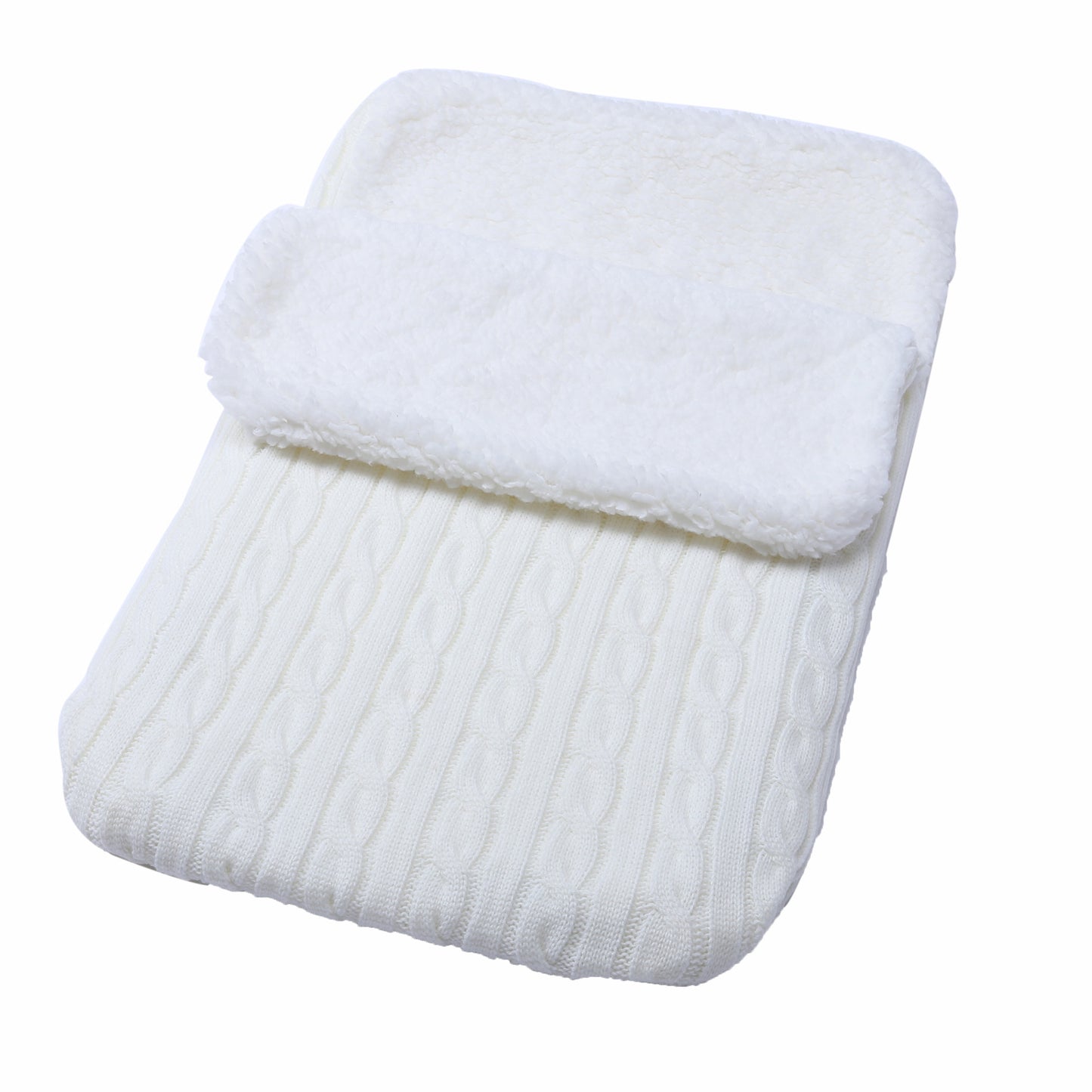 Warm Fleece-lined Baby Wool Sleeping Bag for Stroller