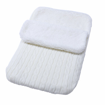 Warm Fleece-lined Baby Wool Sleeping Bag for Stroller