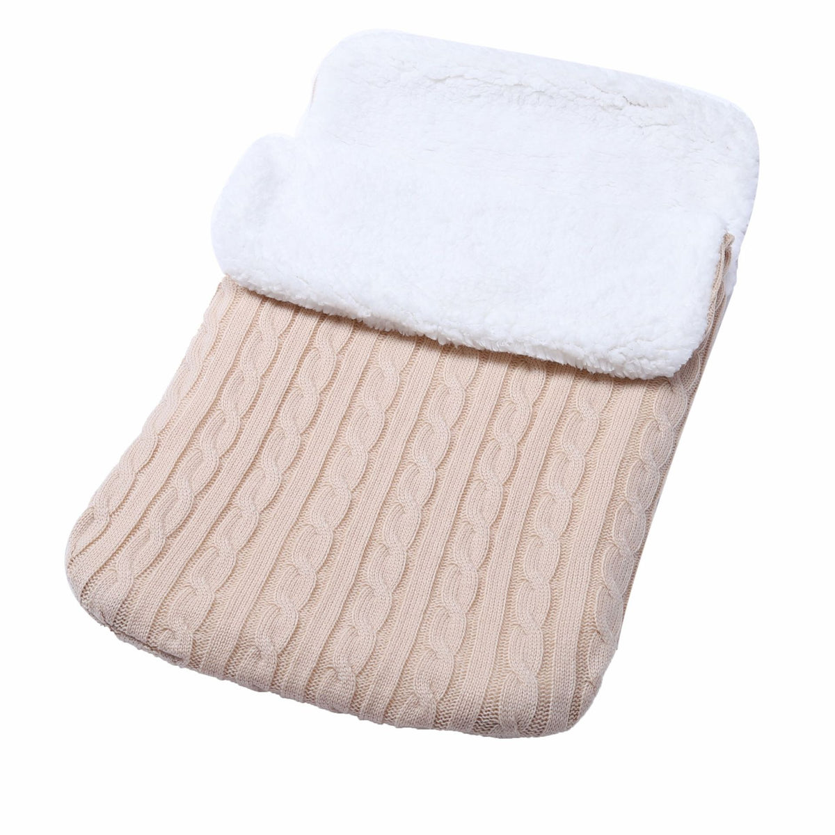Warm Fleece-lined Baby Wool Sleeping Bag for Stroller