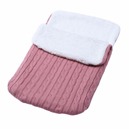 Warm Fleece-lined Baby Wool Sleeping Bag for Stroller