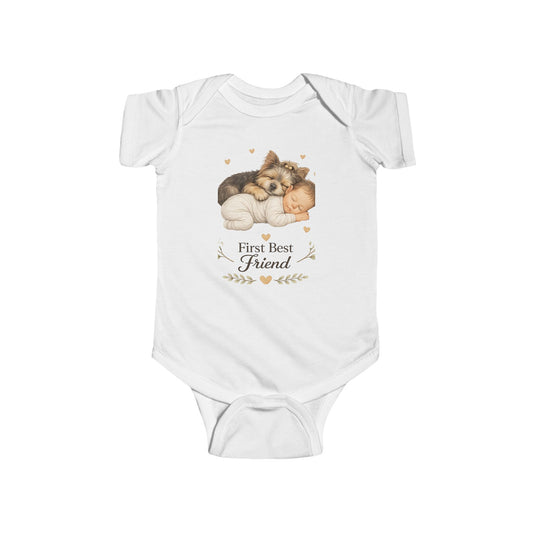 First Best Friend - Yorkie | Baby Bodysuit