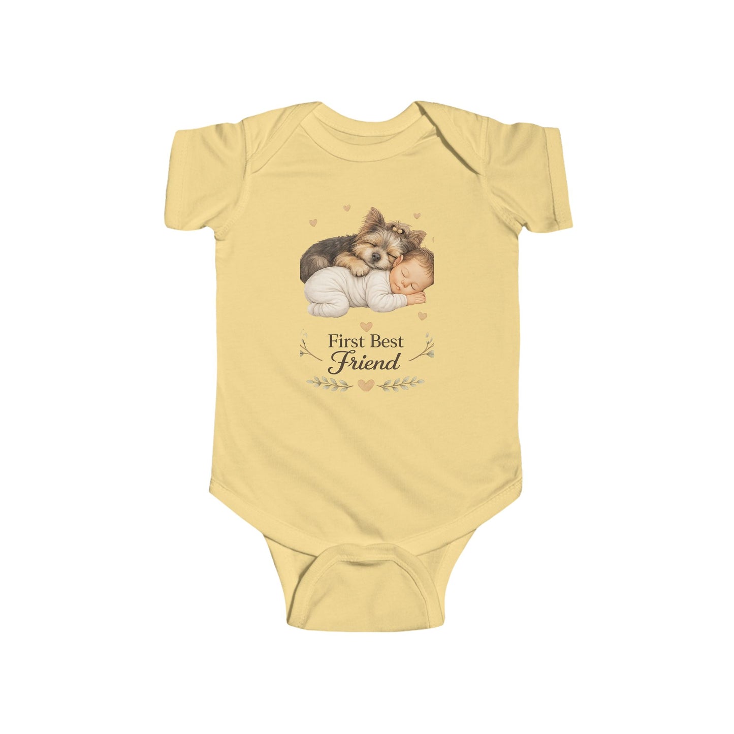 First Best Friend - Yorkie | Baby Bodysuit