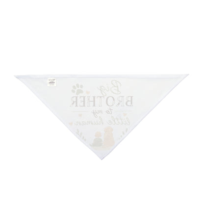 Pet Bandana — "Big Brother to My Little Human" Cute Announcement Bandana for Dogs & Cats