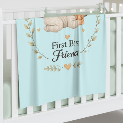 First Best Friend - Boston Terrier | Baby Swaddle Blanket
