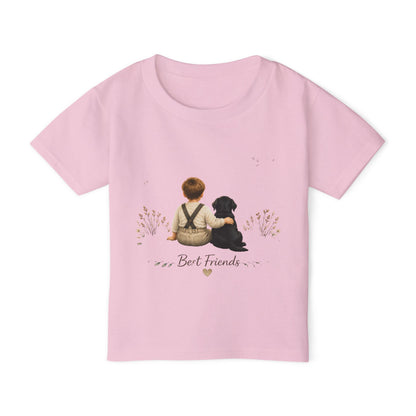 Toddler T-Shirt "Best Friends" — Cute Boy & Puppy Graphic