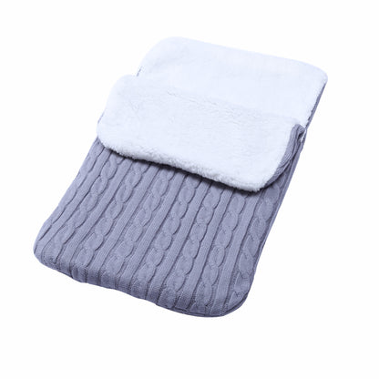 Warm Fleece-lined Baby Wool Sleeping Bag for Stroller
