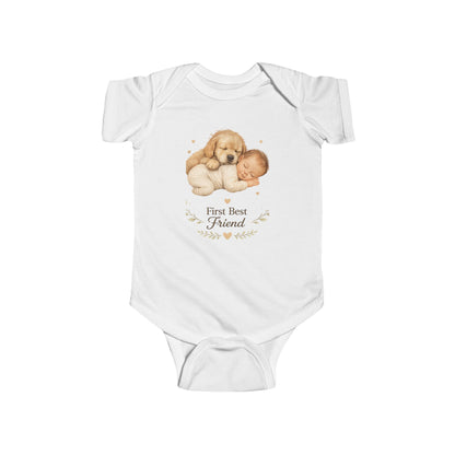 First Best Friend - Golden Retriever | Baby Bodysuit