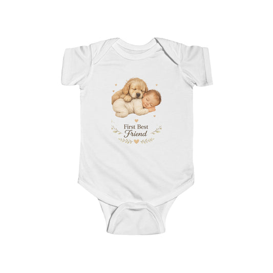 First Best Friend - Golden Retriever | Baby Bodysuit