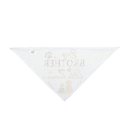 Pet Bandana — "Big Brother to My Little Human" Cute Announcement Bandana for Dogs & Cats