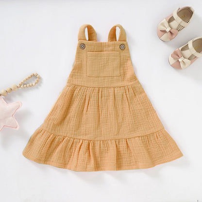 Organic Cotton Muslin Baby Dress-3