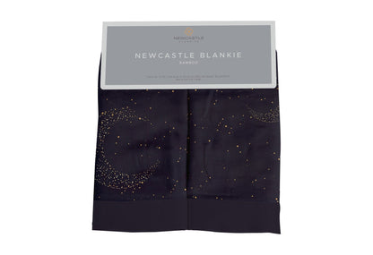 Midnight Moon Bamboo Muslin Security Baby Blankie-0